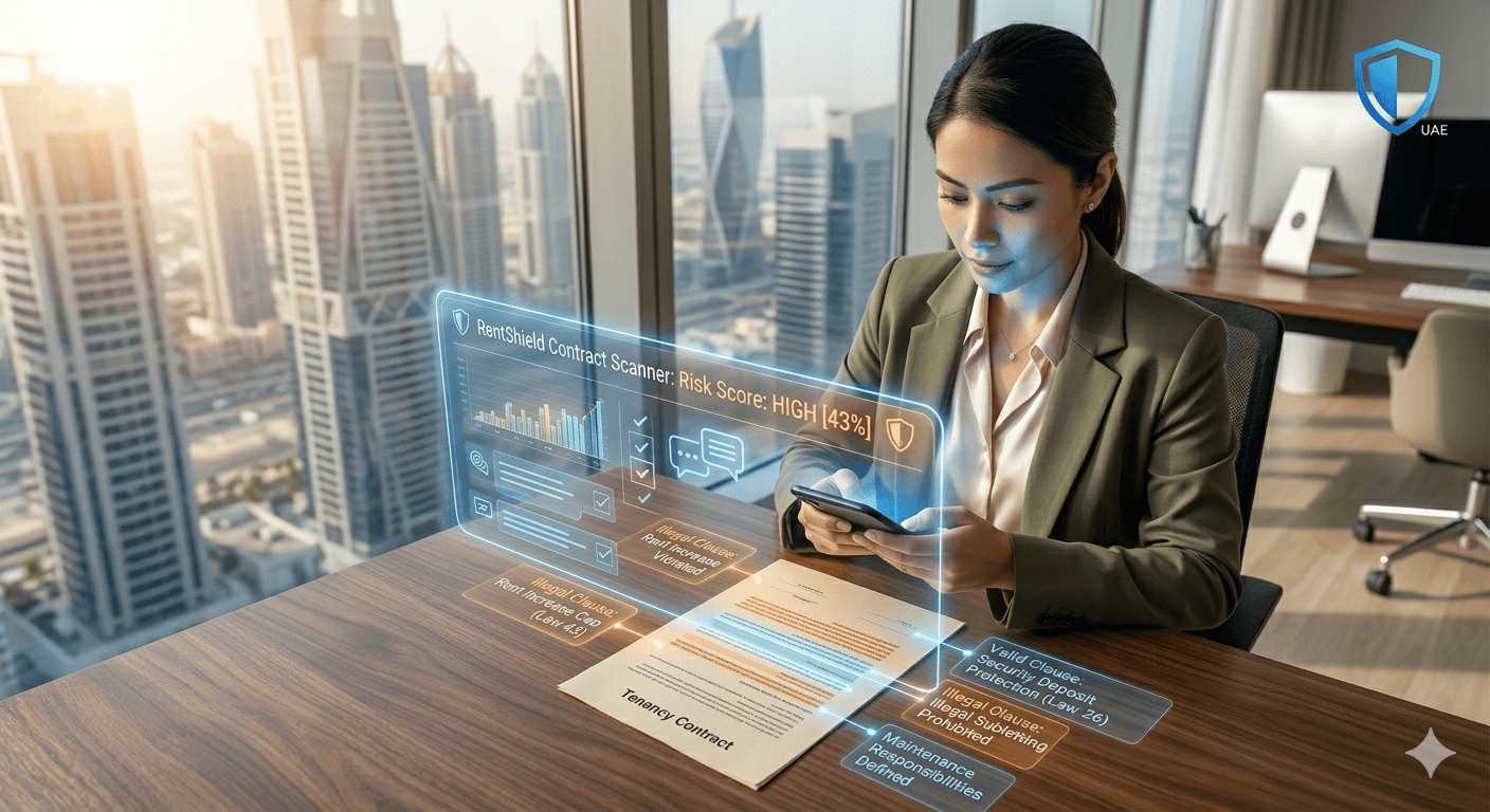 AI scanning a contract for red flags